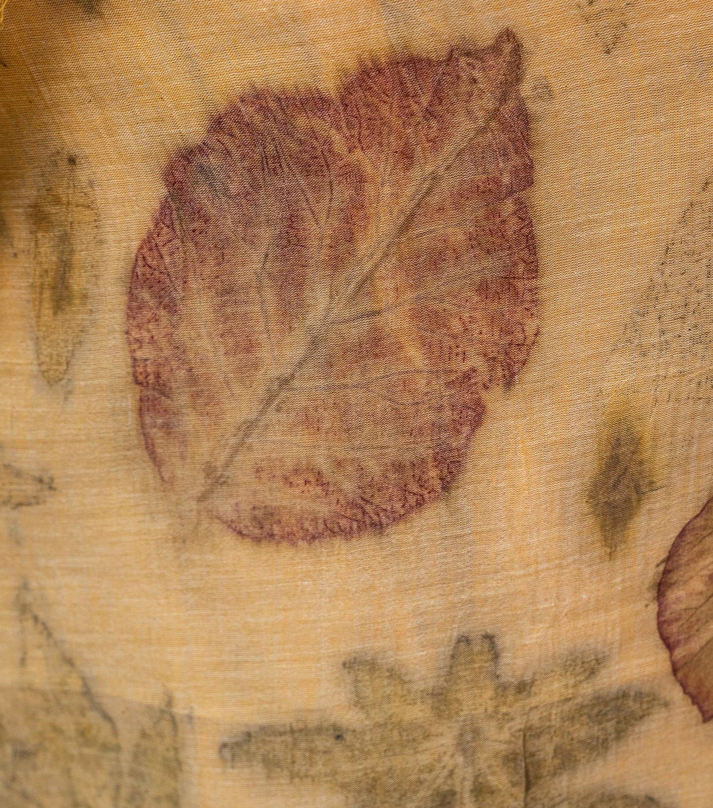 Castor Oil All Over Soft Pumpkin Cotton Saree (Hand Dyed With Turmeric)