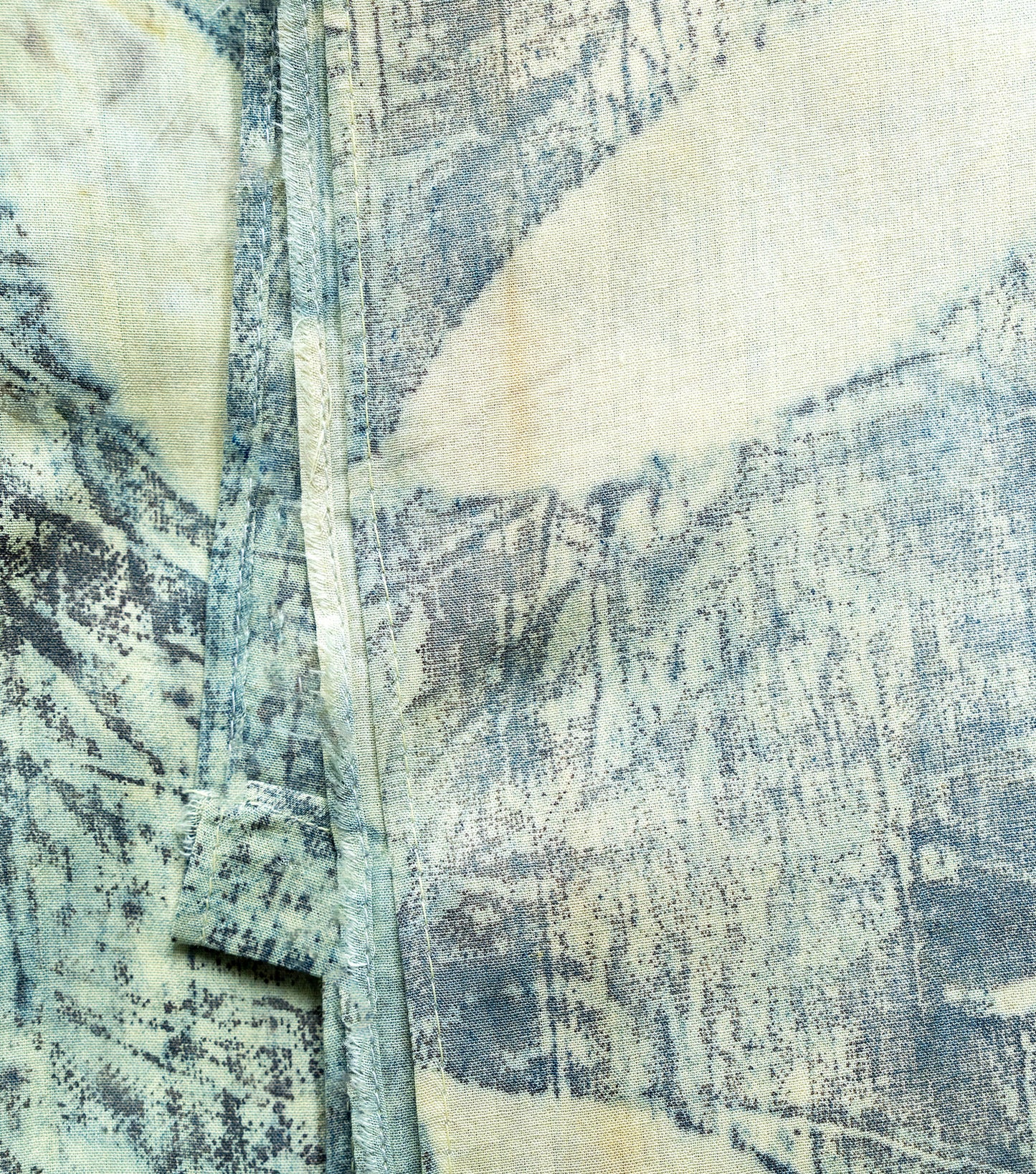 Eucalyptus Leaves All Over Very Light Olive Green Cotton Saree (Hand Dyed With Pomegranate Skin)