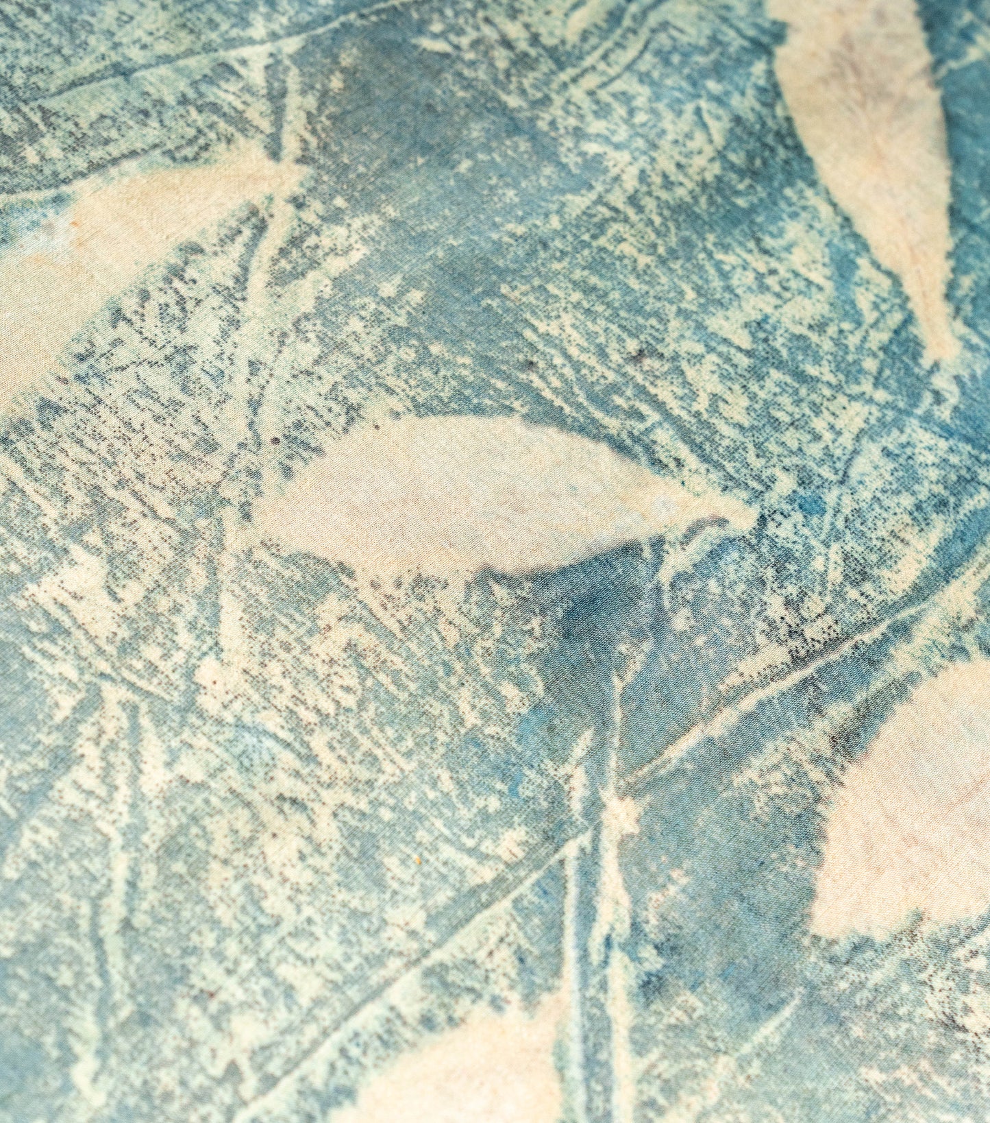Eucalyptus Leaves All Over Very Light Olive Green Cotton Saree (Hand Dyed With Pomegranate Skin)